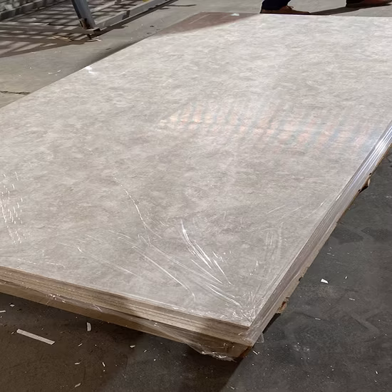 12mm E0 E1 Fire Resistant Elegant Marble Veneer Melamine Board Laminated MDF for Decoration