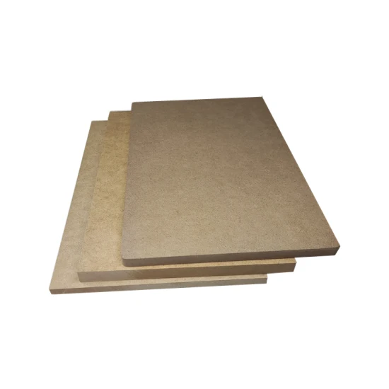 1220*2440mm 1830*2440mm 2mm a 40mm MDF laminado de melamina de tamanhos diferentes para o mercado Chile México Colômbia