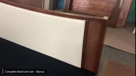 Painel de cama plana de madeira para móveis baratos de quarto de hotel